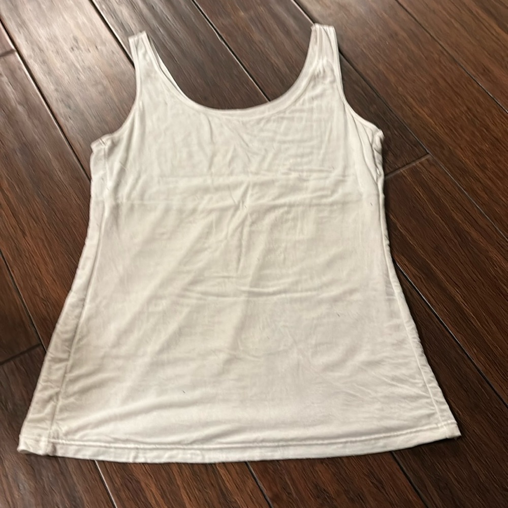 Plain white womens tank top